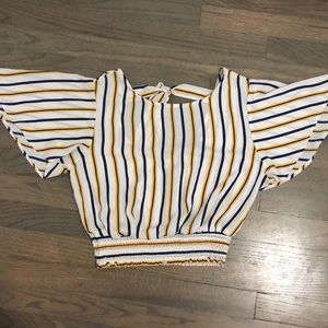 Forever21 Loose Crop Cinch Shirt